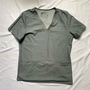 Figs Scrub Top in Graphite